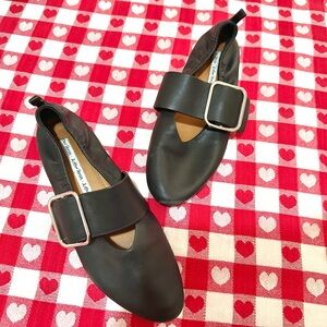 & Other Stories Wide Strap Buckled Mary Jane Ballet Flats
